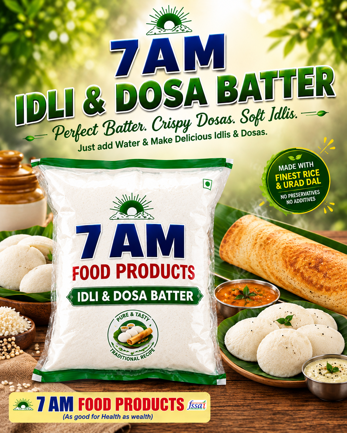 Idly & Dosa Batter (2 in 1)