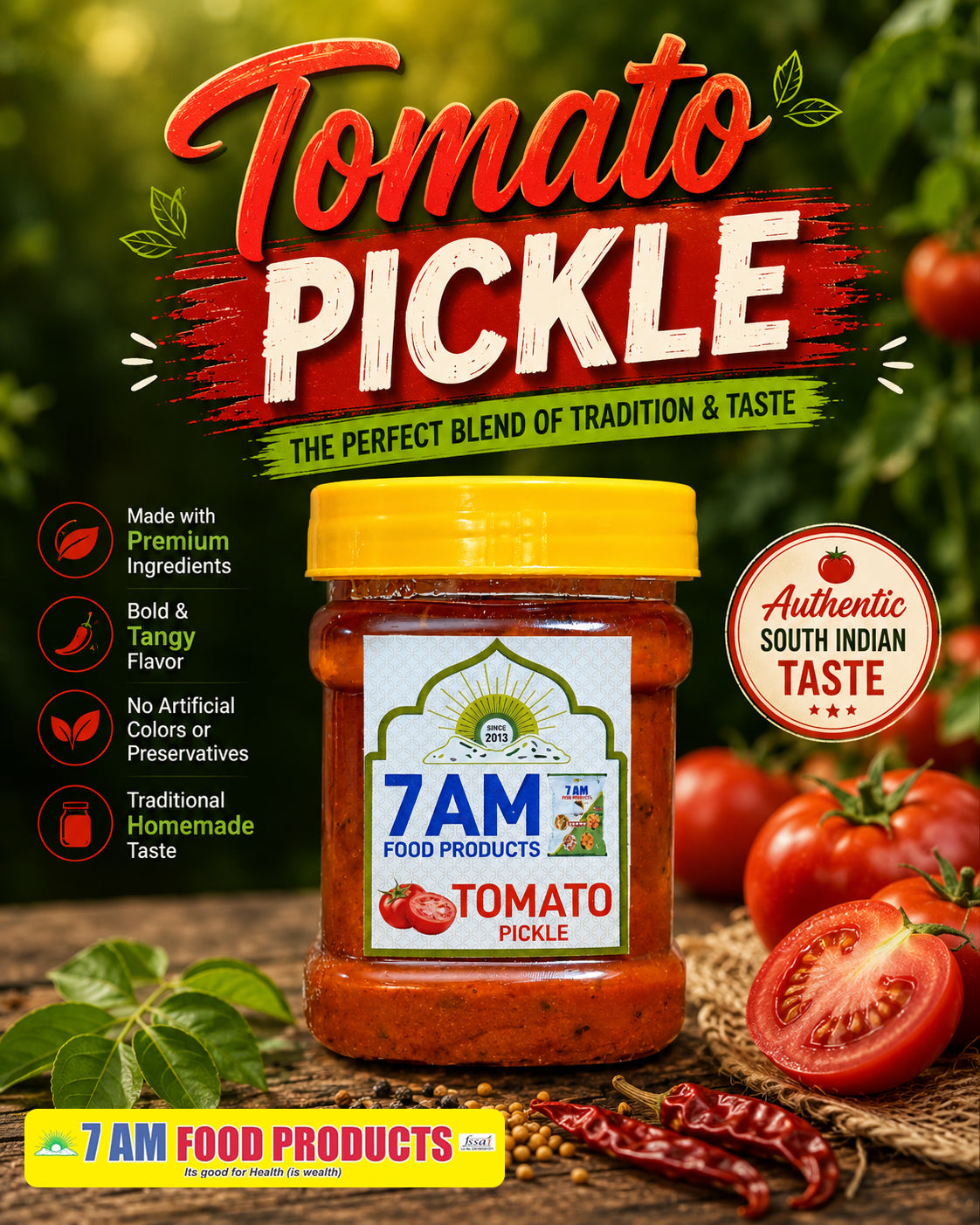 7 AM Food Products Tomato Pickle