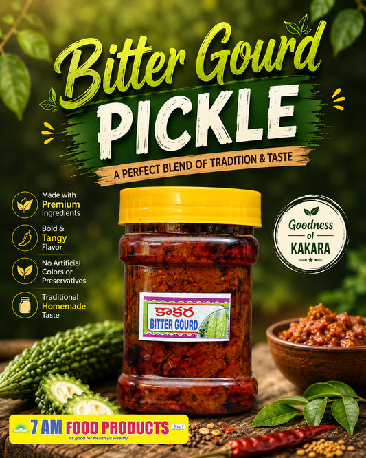 7 AM Food Products Kakarakaya Bitter Gourd Pickle