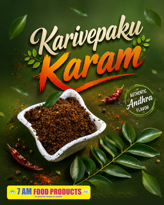 7 AM Food Products Karivepaku Curry Leaves Karam