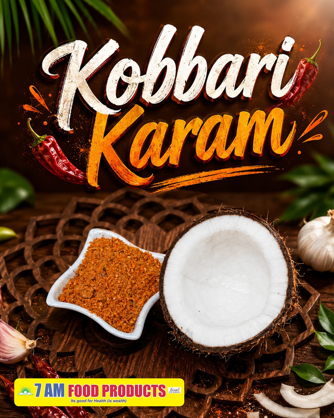 7 AM Food Products Kobbari Coconut Karam