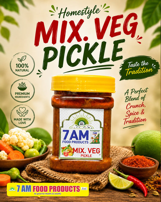 7 AM Food Products Mix Veg Pickle