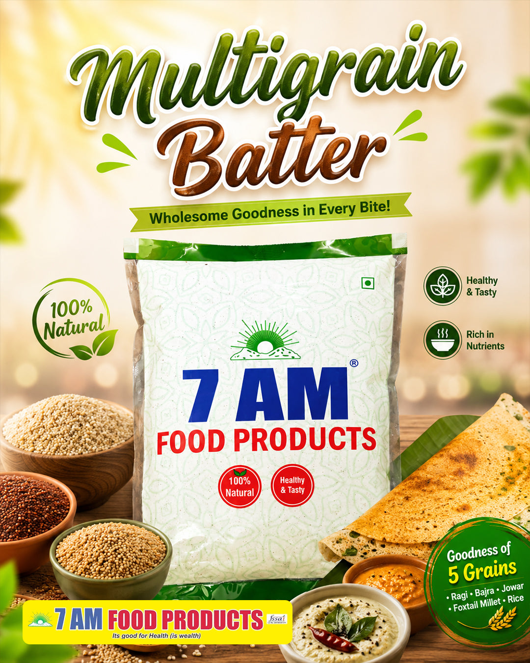 7 AM Food Products Multi Grains Dosa Batter