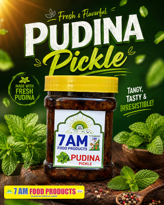 7 AM Food Products Pudina Mint Pickle