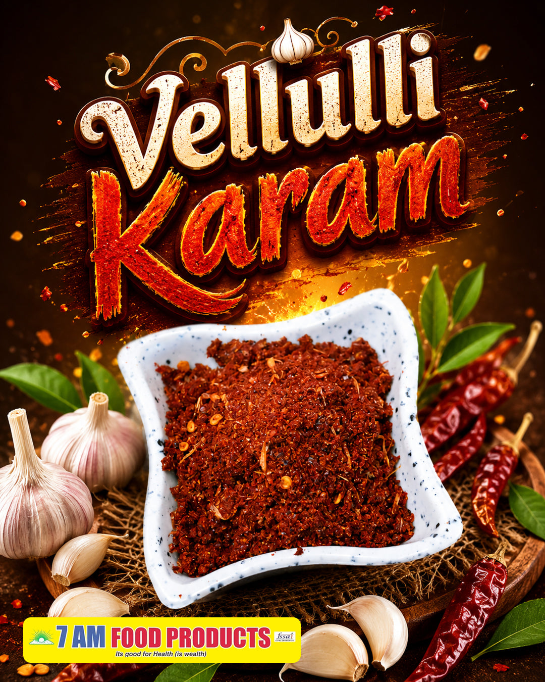 7 AM Food Products Velluli Garlic Karam